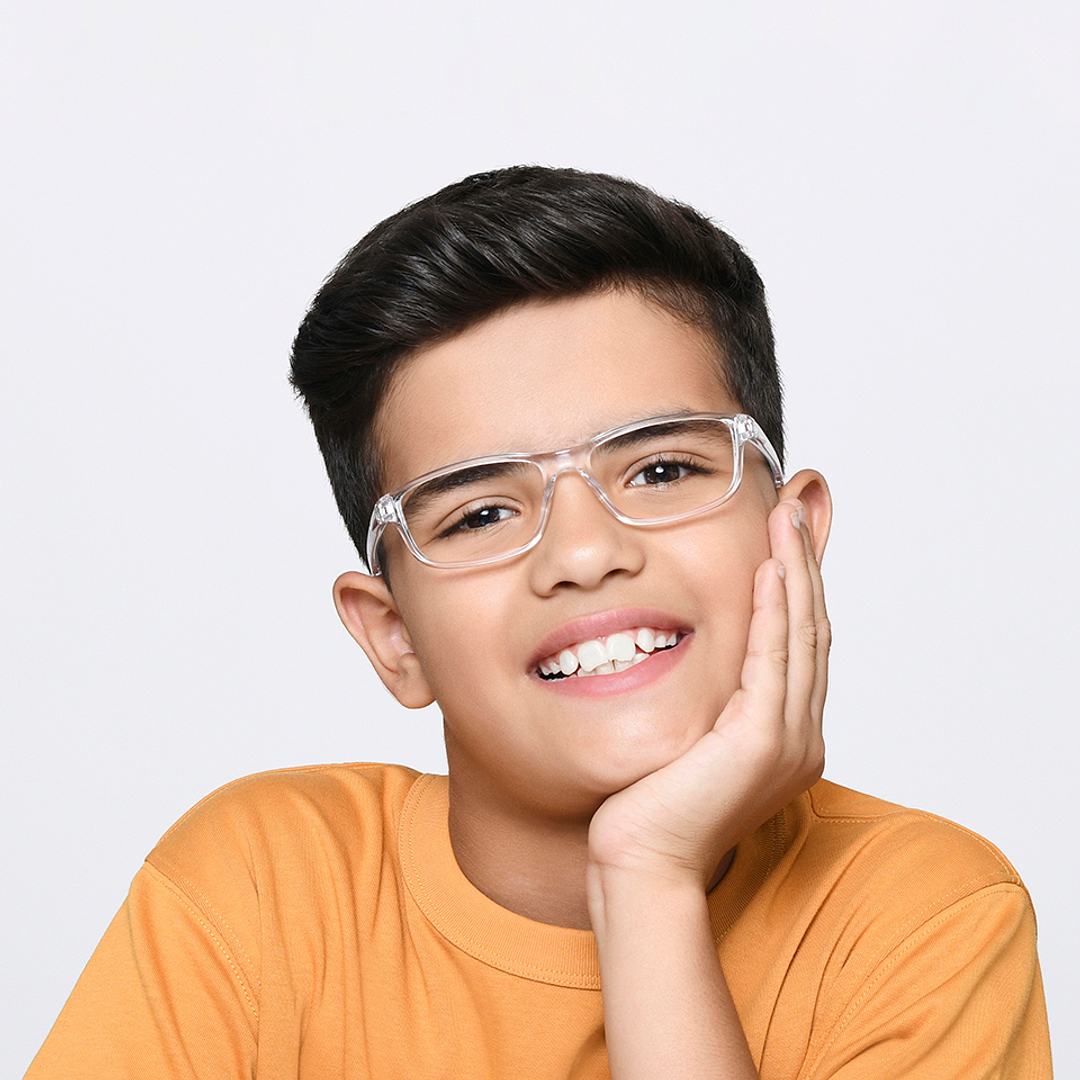 Hooper Online Crystal Transparent Full Rim Rectangle right side