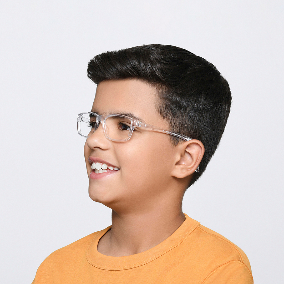 Hooper Online Crystal Transparent Full Rim Rectangle left side