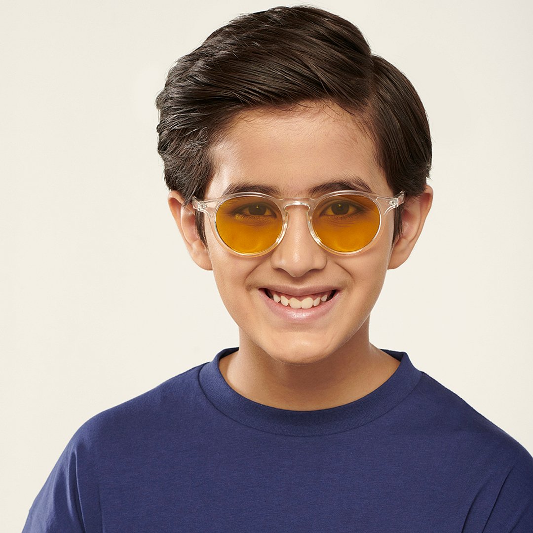 Hooper Crystal Transparent Full Rim Round right side