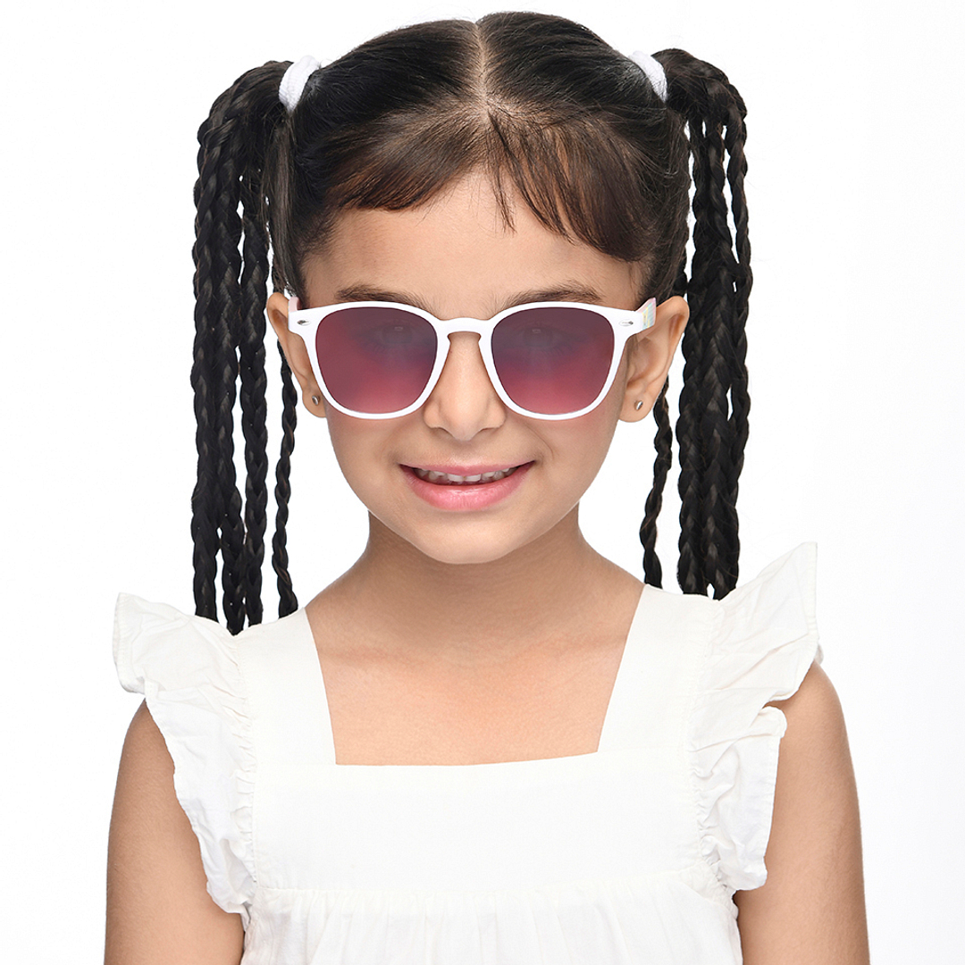 Hooper White Full Rim Square right side