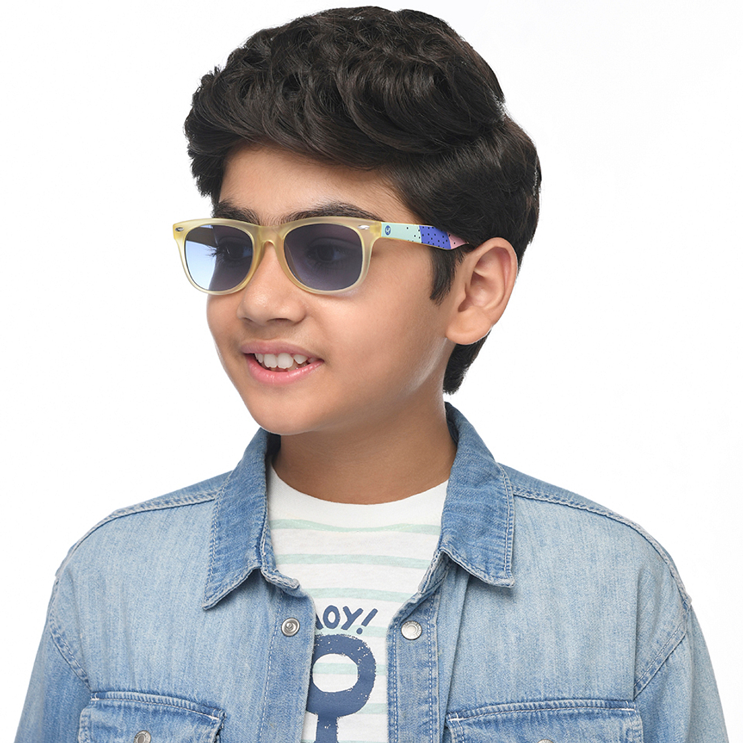 Hooper Yellow Transparent Full Rim Rectangle right side