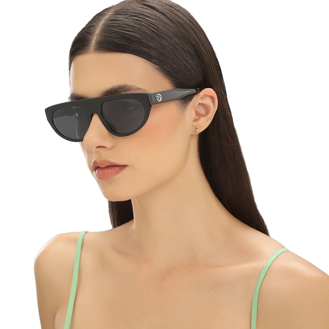 John Jacobs Online Black Full Rim Cat Eye left side