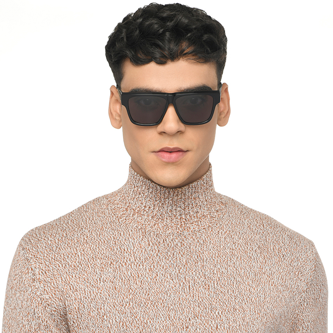 John Jacobs Black Full Rim Square left side