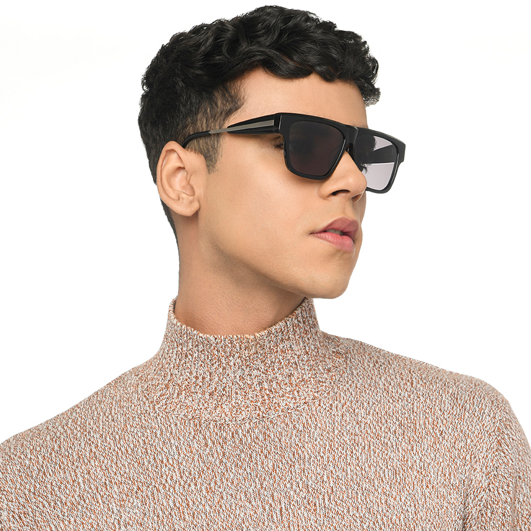 John Jacobs Black Full Rim Square right side