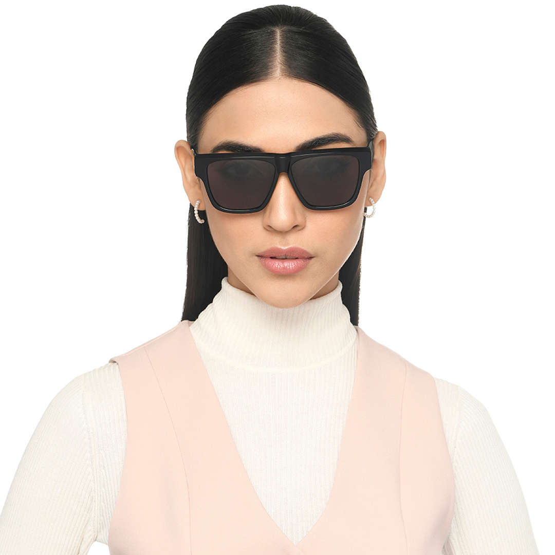 John Jacobs Black Full Rim Square left side