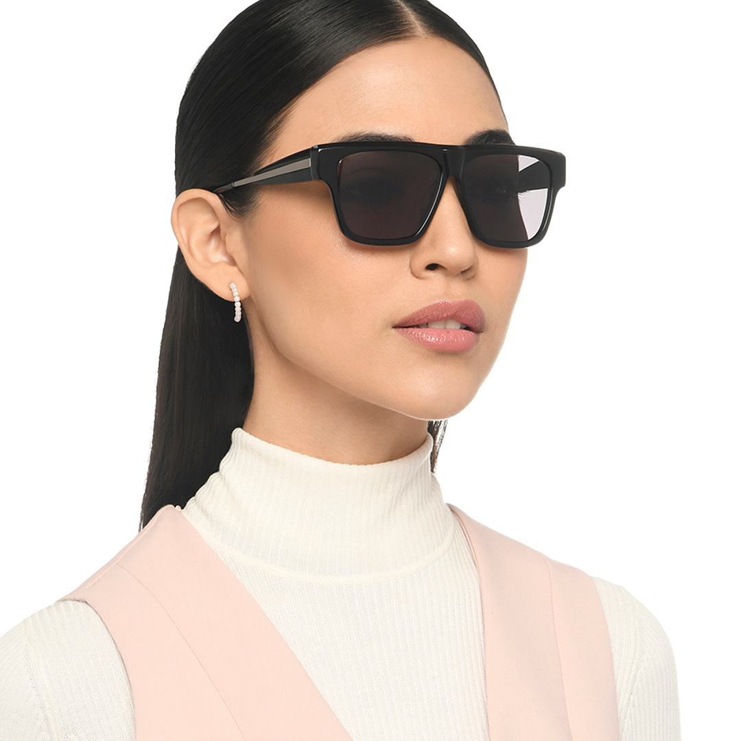 John Jacobs Black Full Rim Square right side