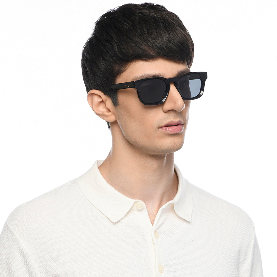 John Jacobs Black Full Rim Square right side