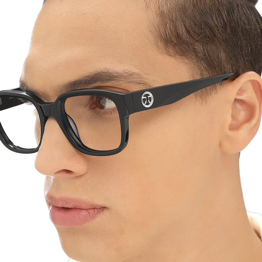 John Jacobs Online Black Full Rim Square right side