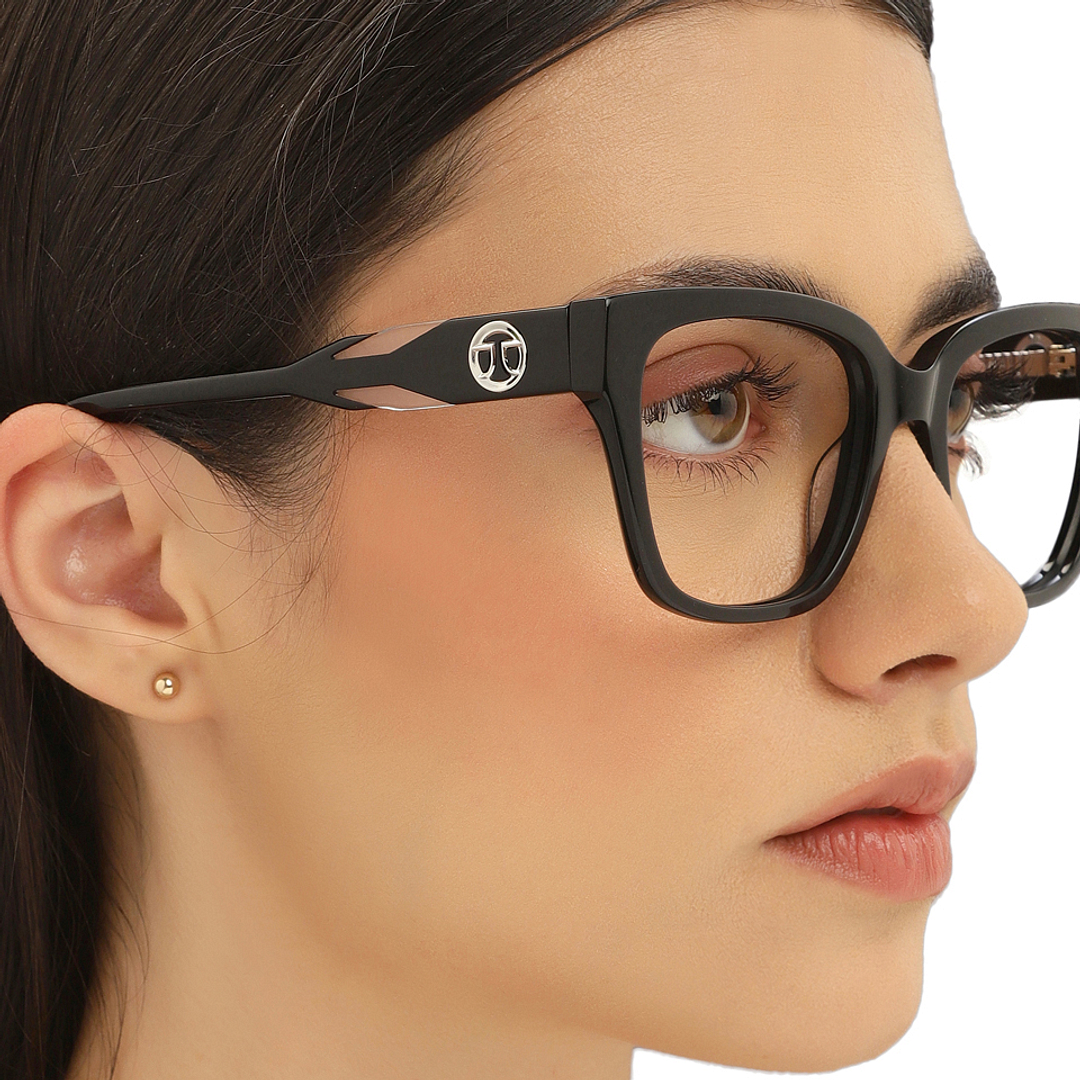 John Jacobs Black Full Rim Square right side