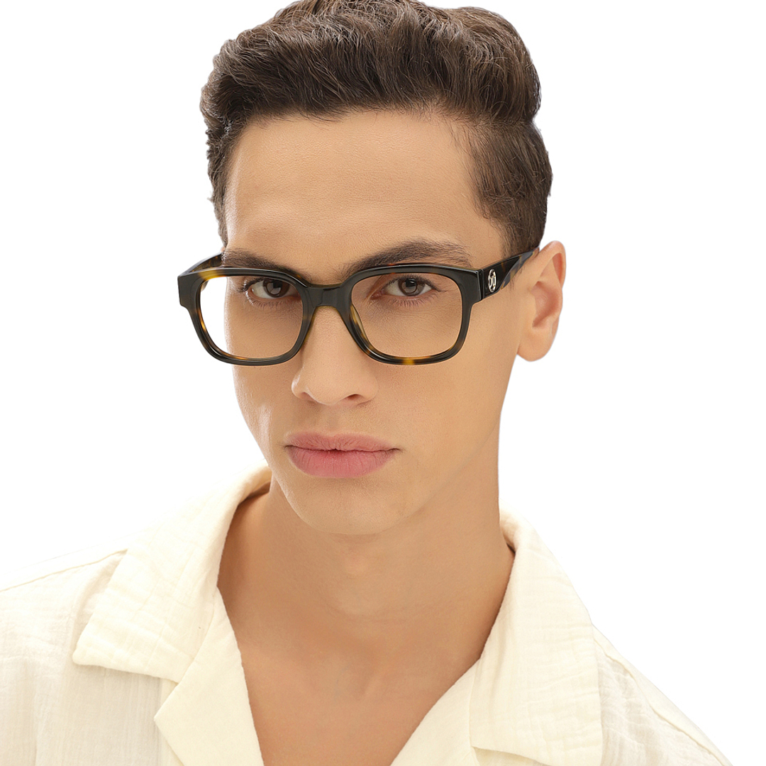 John Jacobs Black Full Rim Square right side