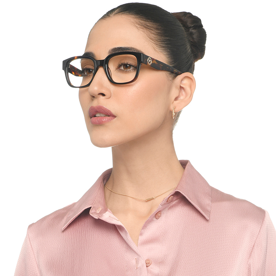 John Jacobs Black Full Rim Square right side