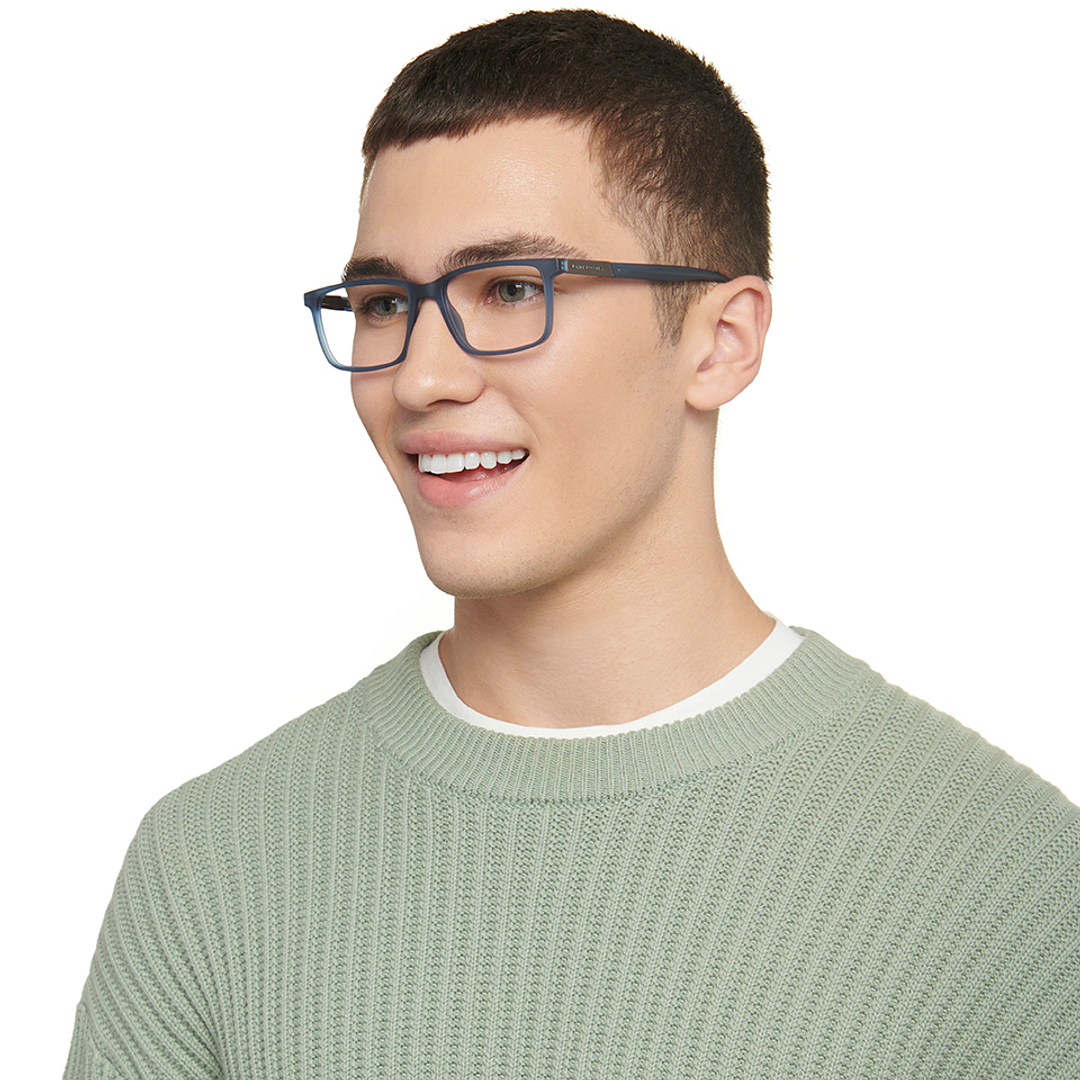 johnleeknb Buy Blue Gunmetal Blue Full Rim Rectangle John Jacobs TR Flex JJ