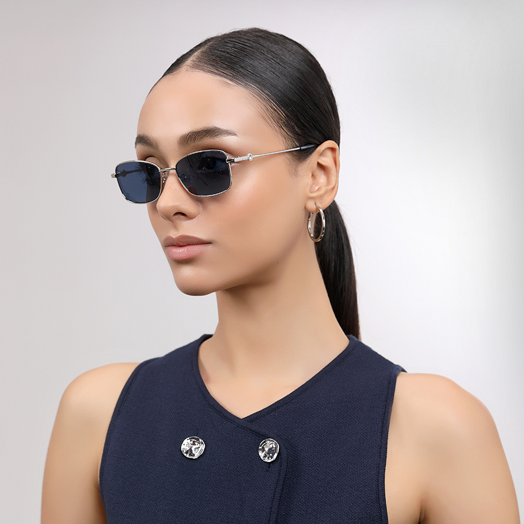 John Jacobs Silver Full Rim Cat Eye right side