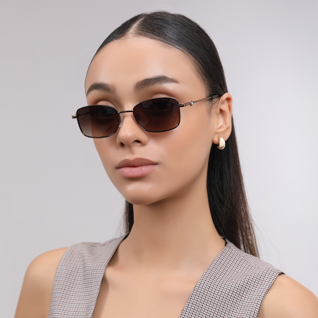 John Jacobs Brown Full Rim Cat Eye right side