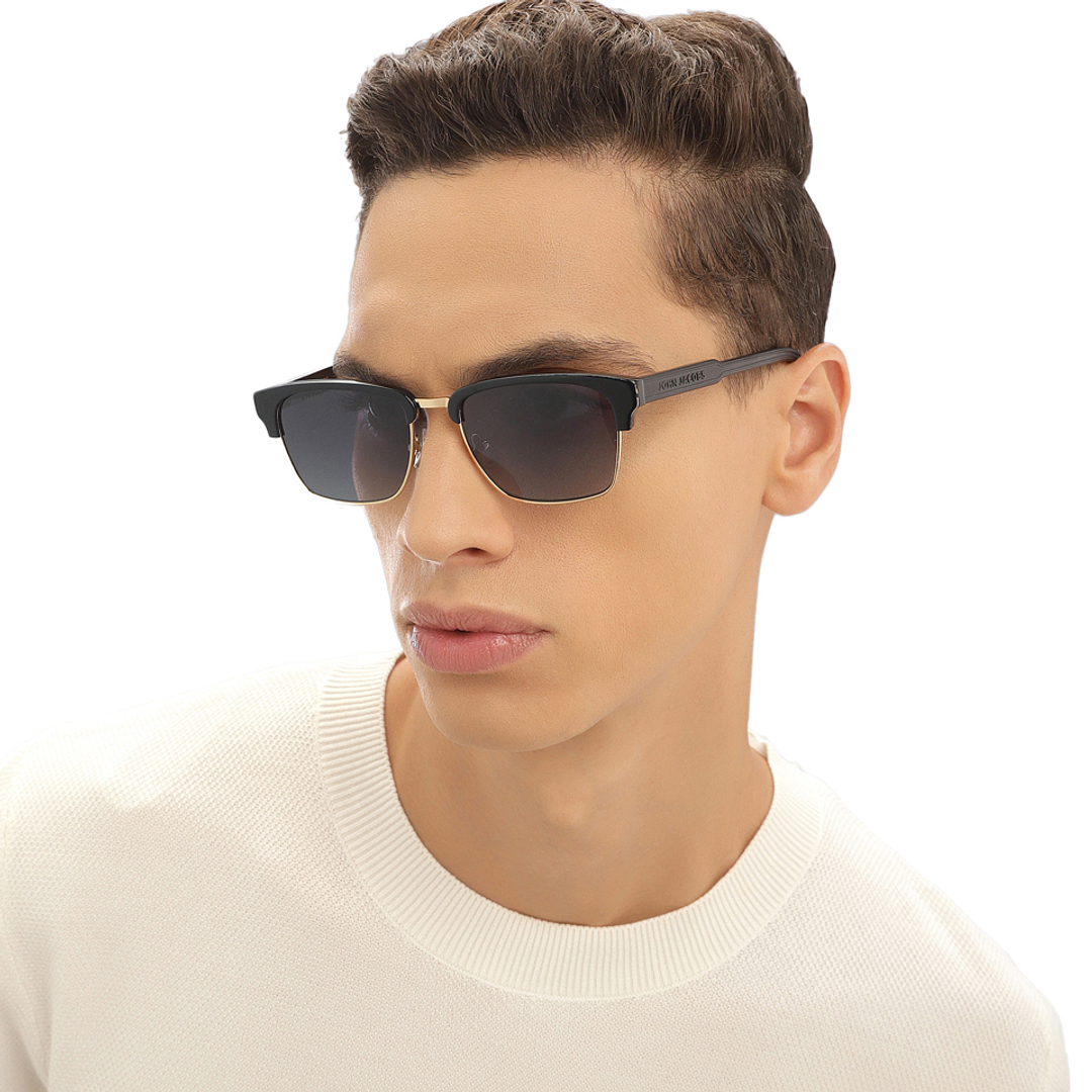 John Jacobs Online Black Full Rim Clubmaster right side