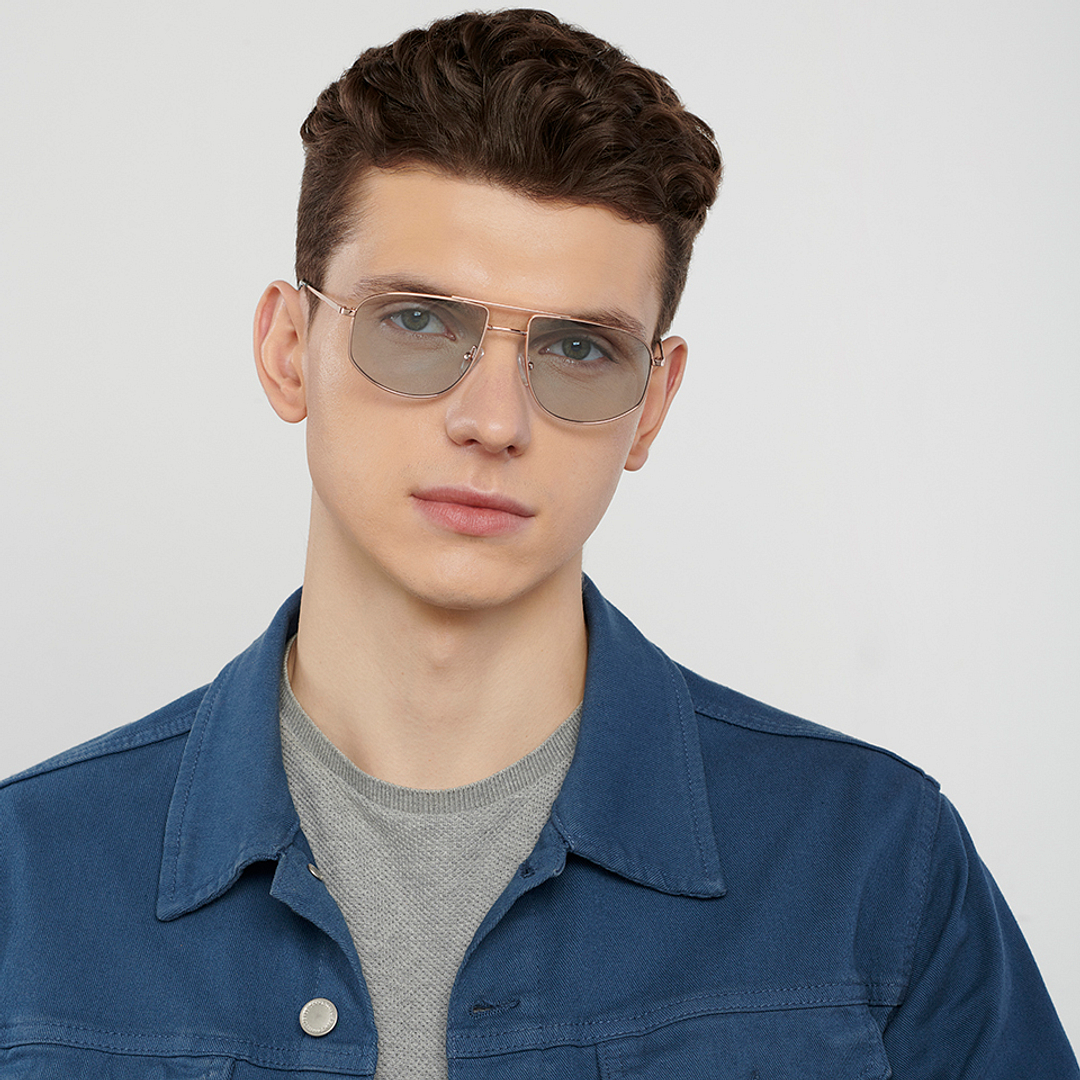 Buy Gold Green Full Rim Aviator John Jacobs JJ TINTS JJ S13803-C6