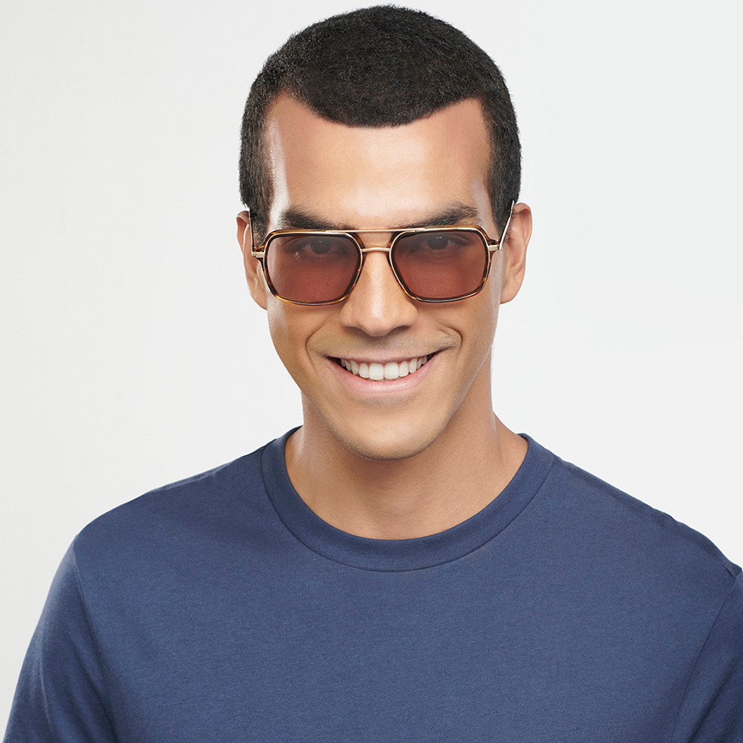 John Jacobs Online Gold Full Rim Square right side