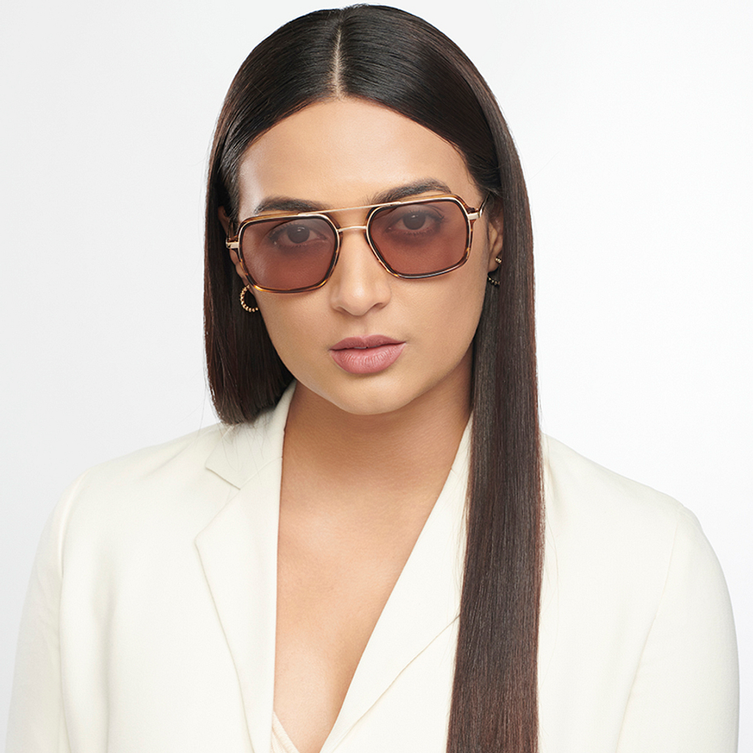 John Jacobs Online Gold Full Rim Square right side