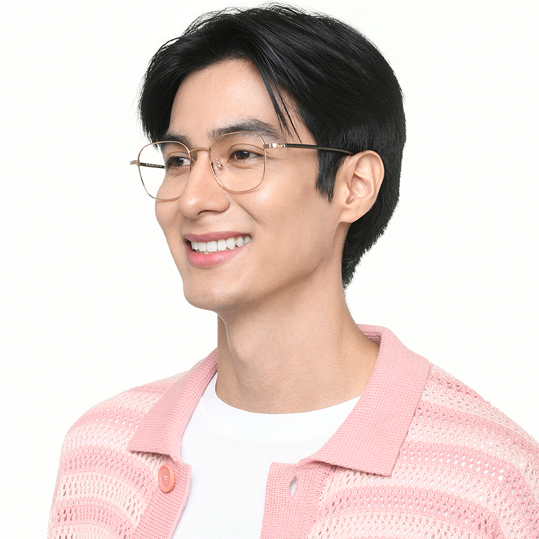 John Jacobs Online Gold Full Rim Square left side