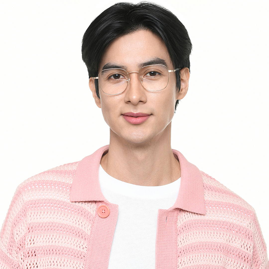 John Jacobs Online Gold Full Rim Square right side