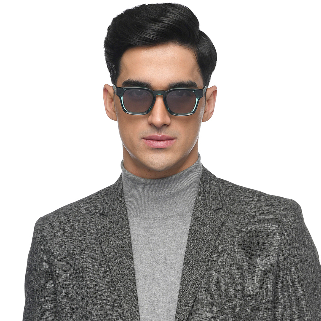 John Jacobs Green Full Rim Square right side