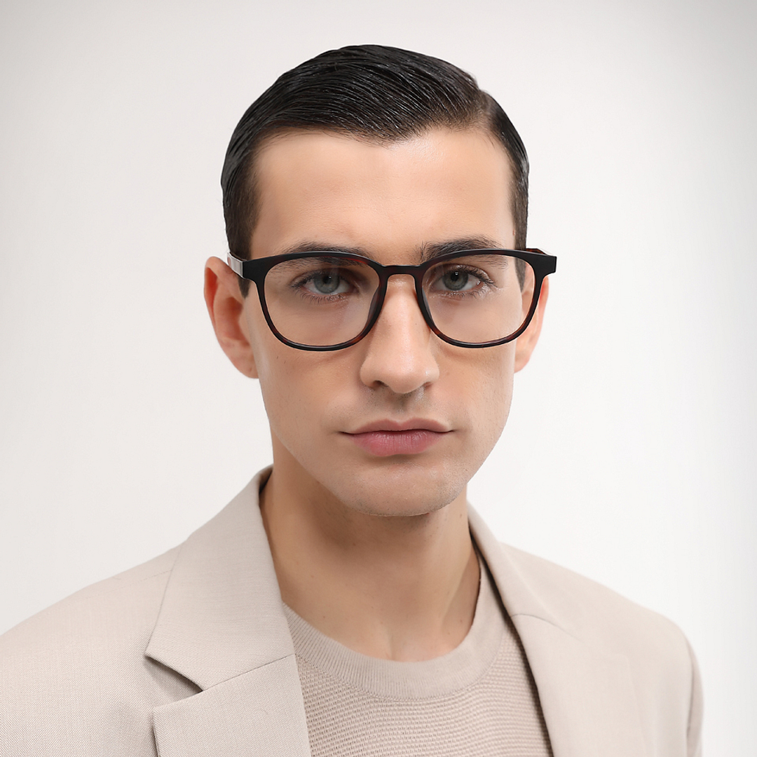 Buy Green Tortoise Full Rim Square John Jacobs JJ E17138-C1 JJ