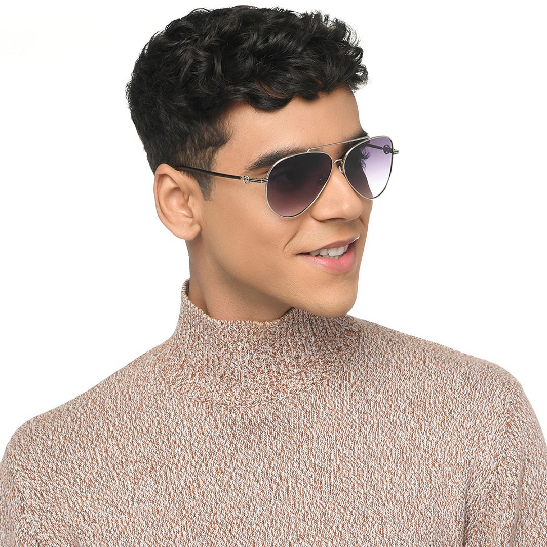 John Jacobs Silver Full Rim Aviator right side