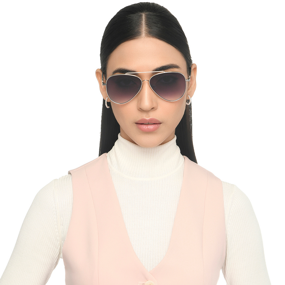 John Jacobs Silver Full Rim Aviator left side