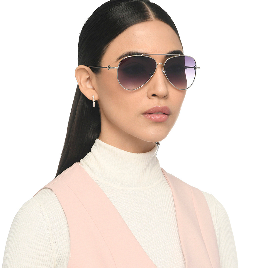 John Jacobs Silver Full Rim Aviator right side