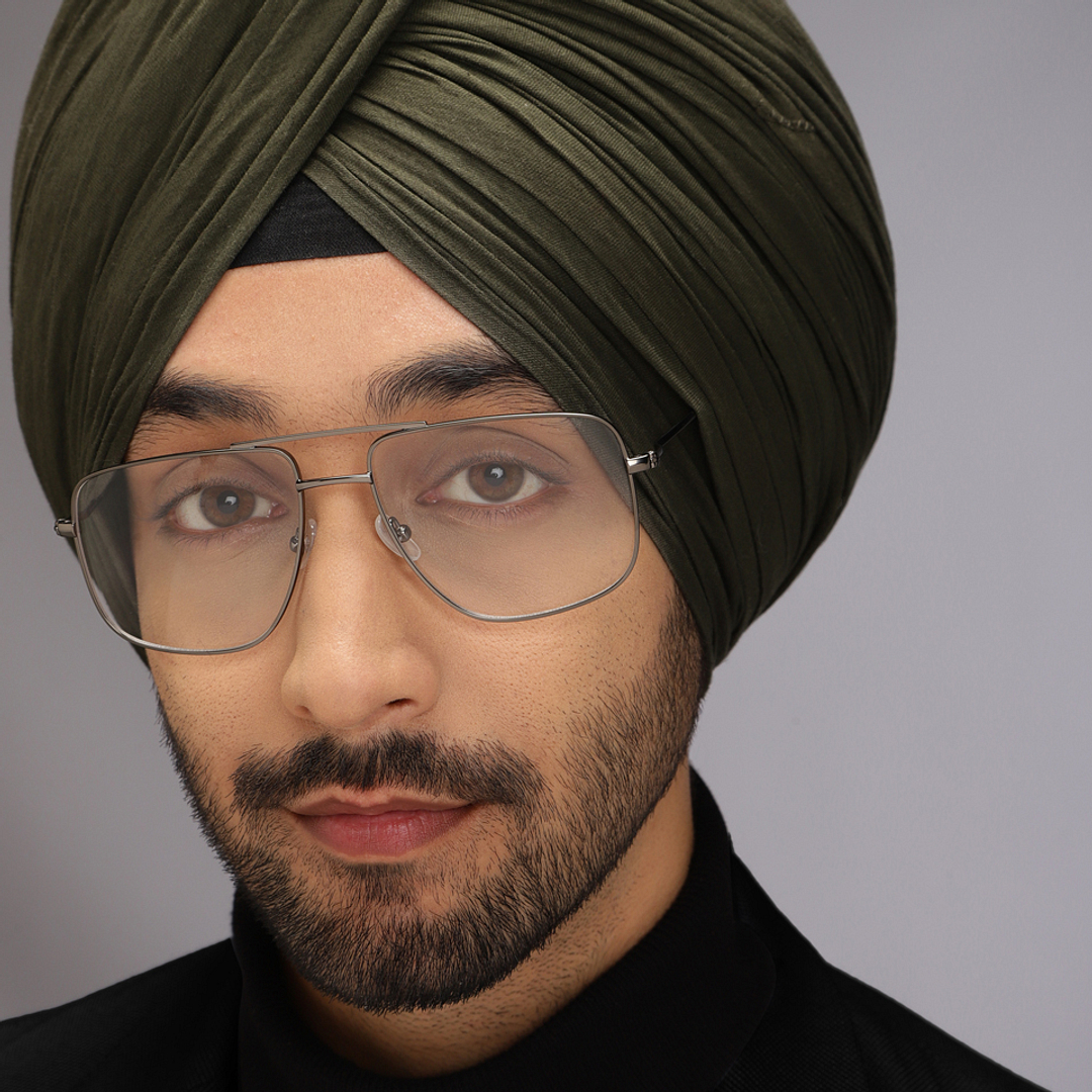 John Jacobs Gunmetal Full Rim Square right side