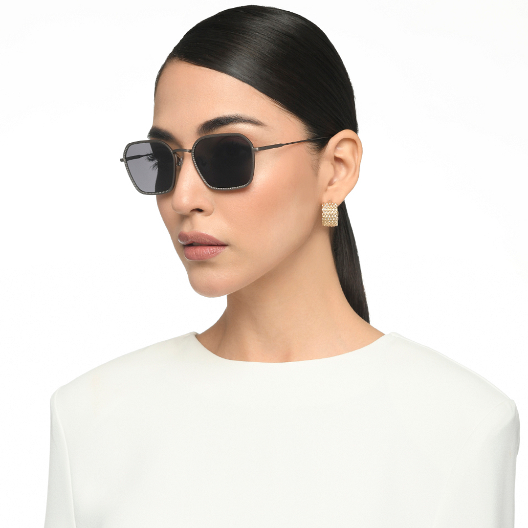 John Jacobs Online Mid Gunmetal Full Rim Hexagonal right side