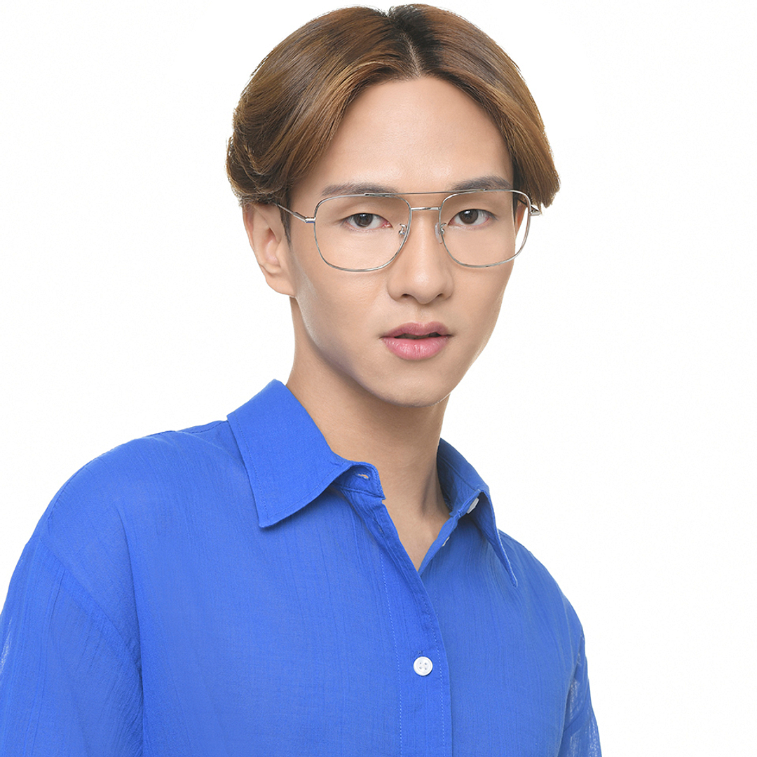 John Jacobs Silver Full Rim Aviator right side