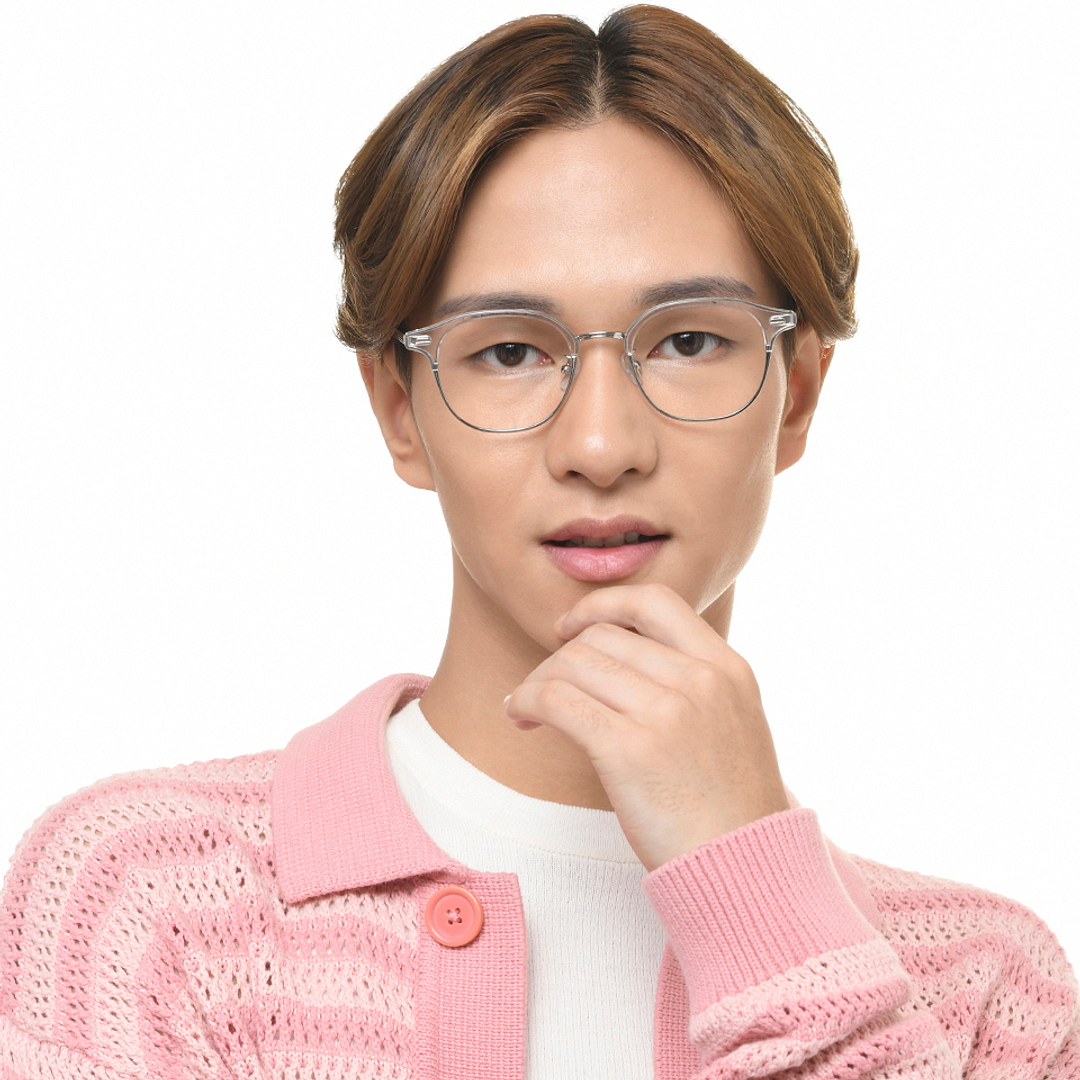 John Jacobs Online Silver Full Rim Round left side