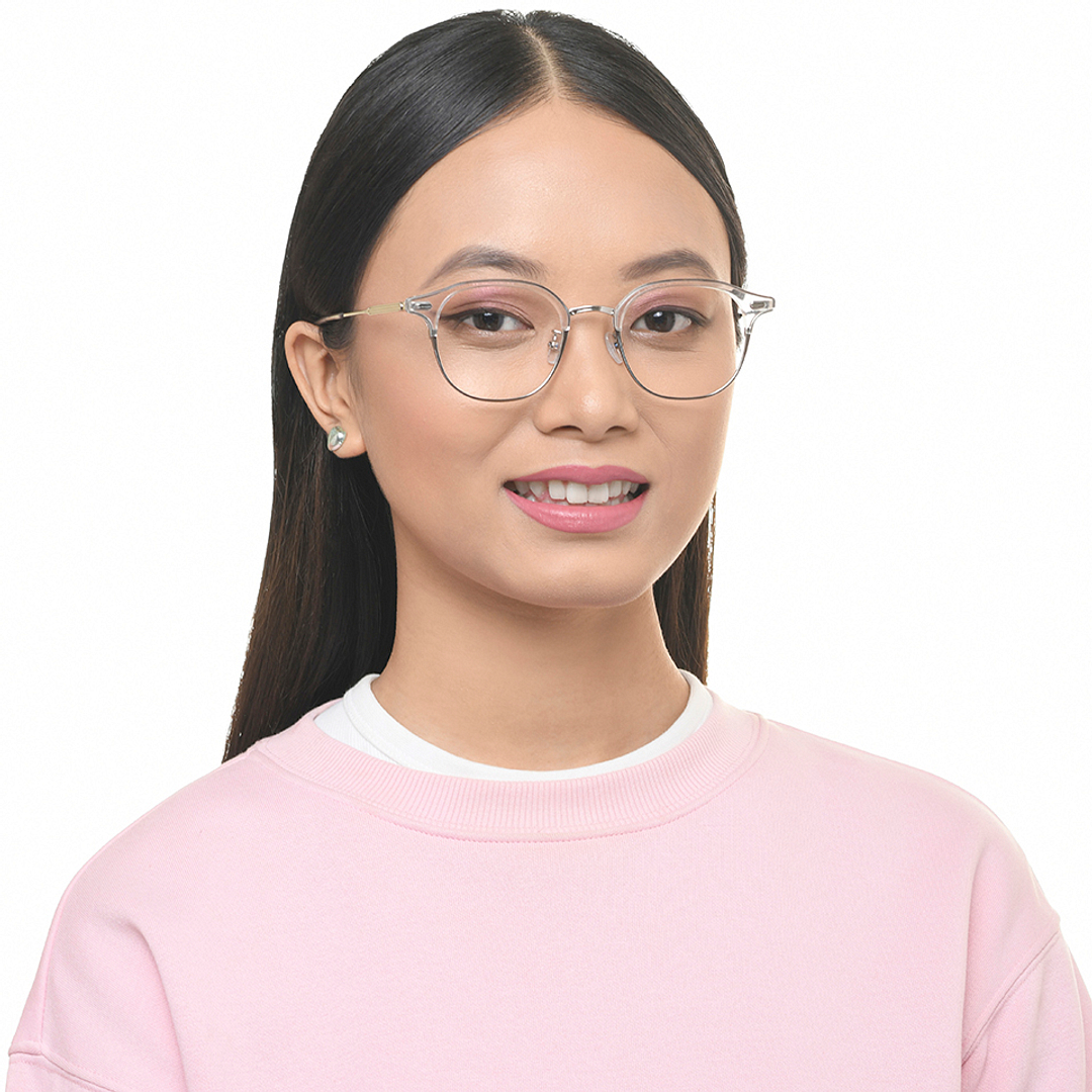 John Jacobs Online Silver Full Rim Round left side