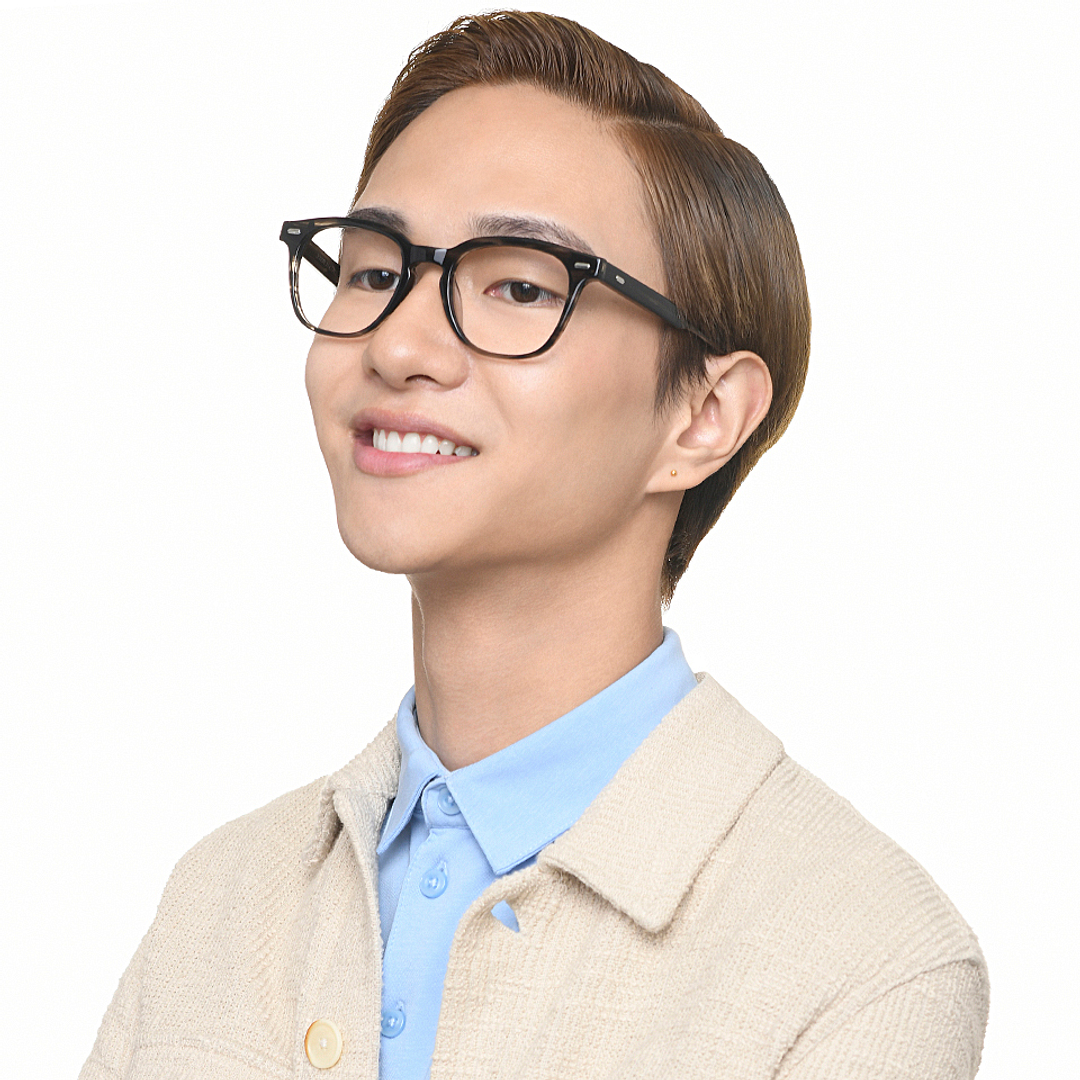 John Jacobs Black Full Rim Square right side