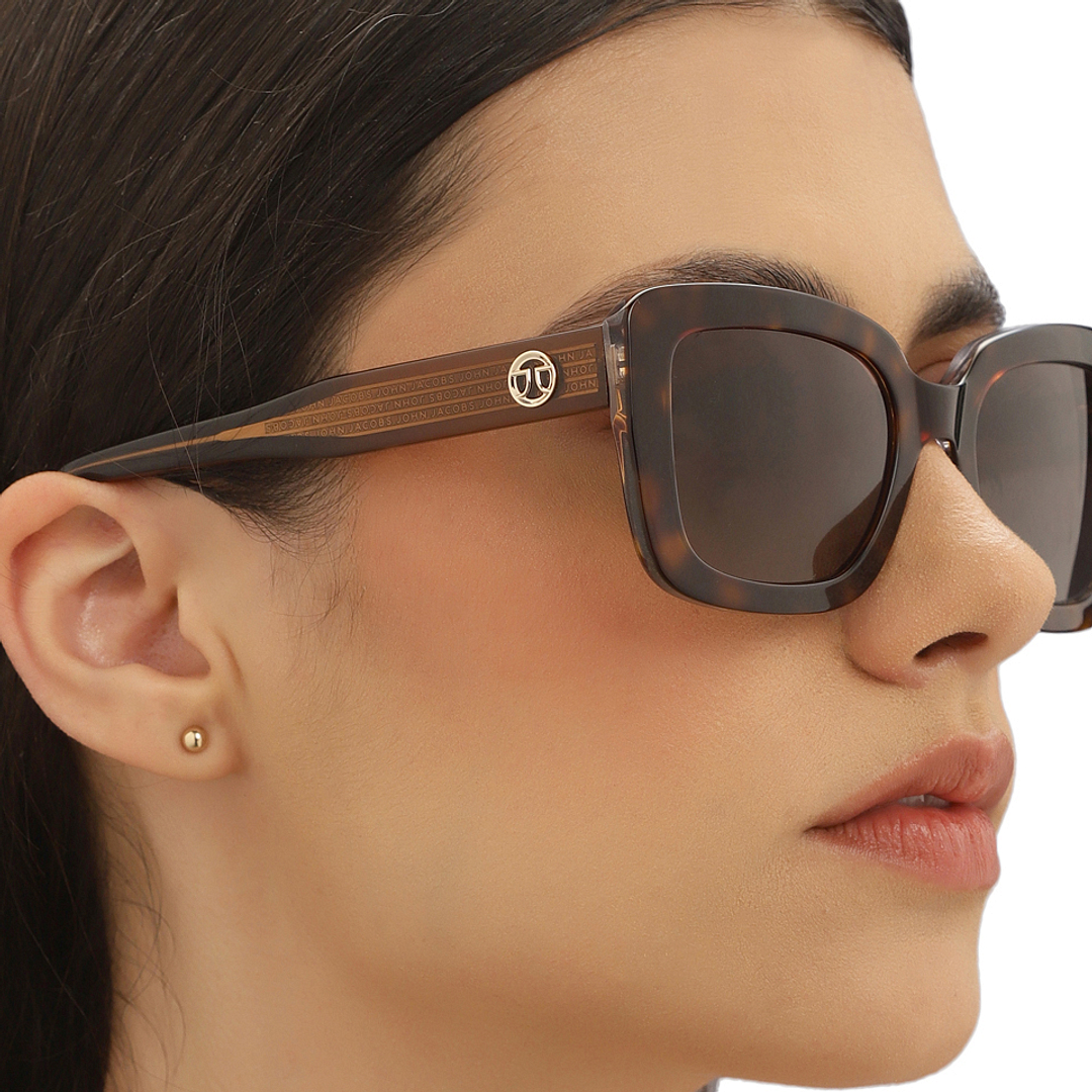 John Jacobs Online Tortoise Full Rim Rectangle left side