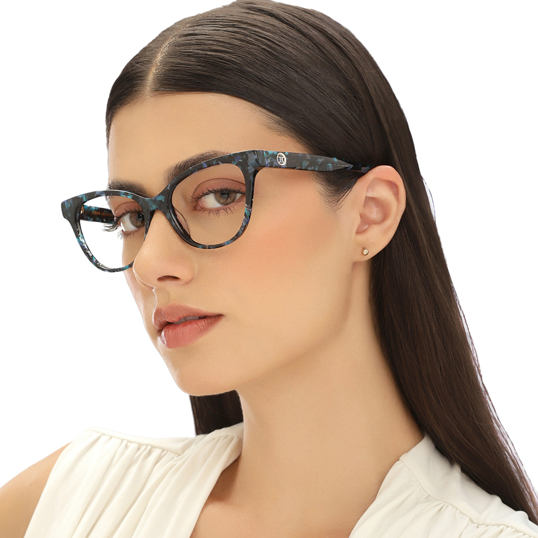 John Jacobs Tortoise Full Rim Cat Eye left side