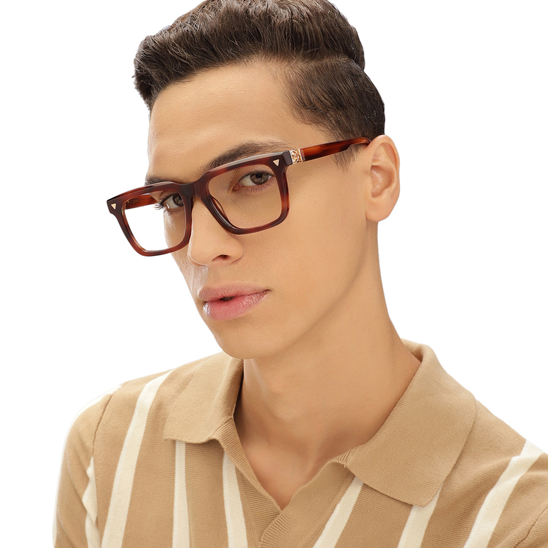 John Jacobs Tortoise Full Rim Square right side