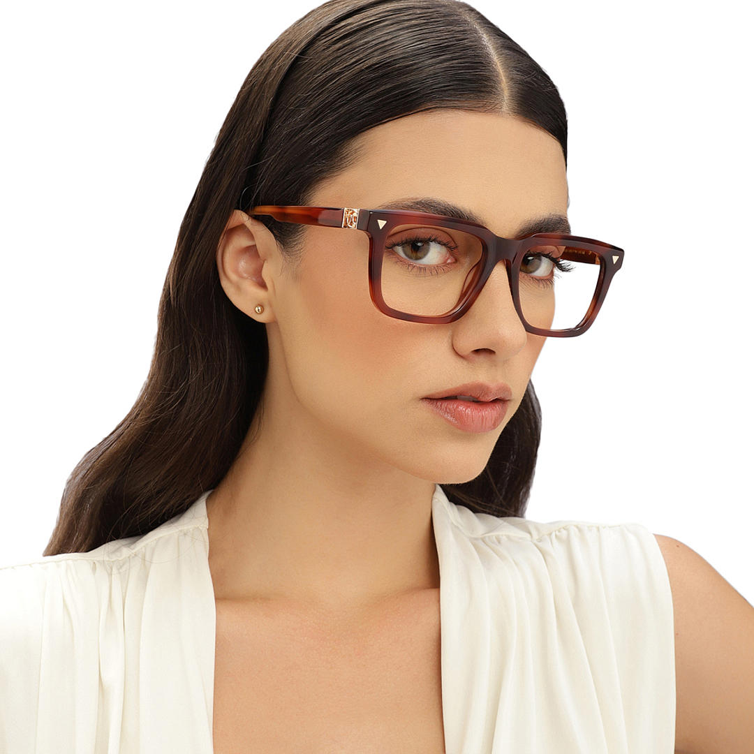 John Jacobs Tortoise Full Rim Square left side