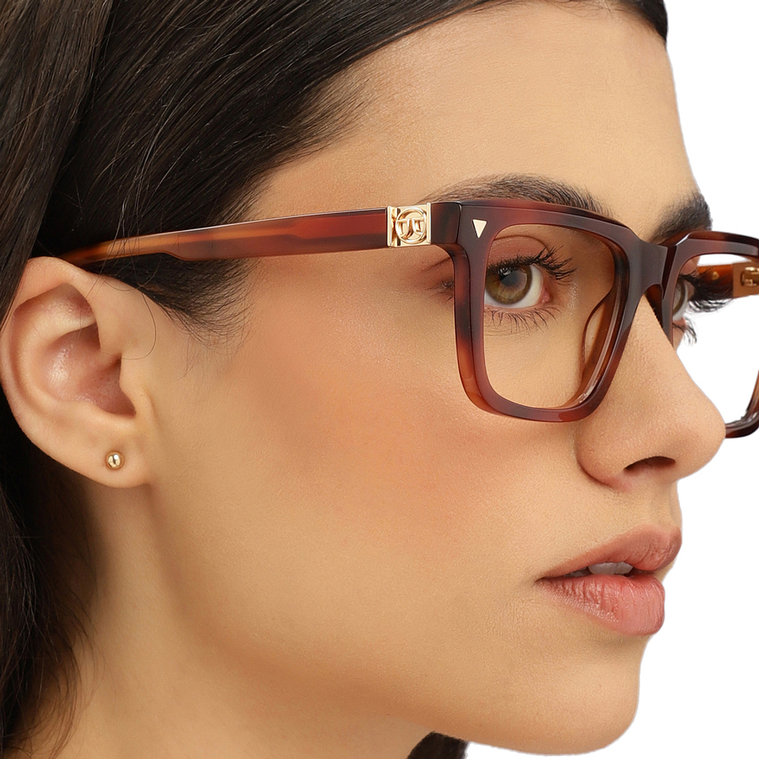 John Jacobs Tortoise Full Rim Square right side