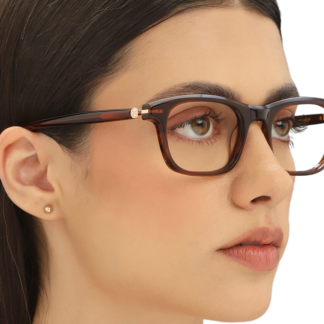 John Jacobs Tortoise Full Rim Rectangle right side