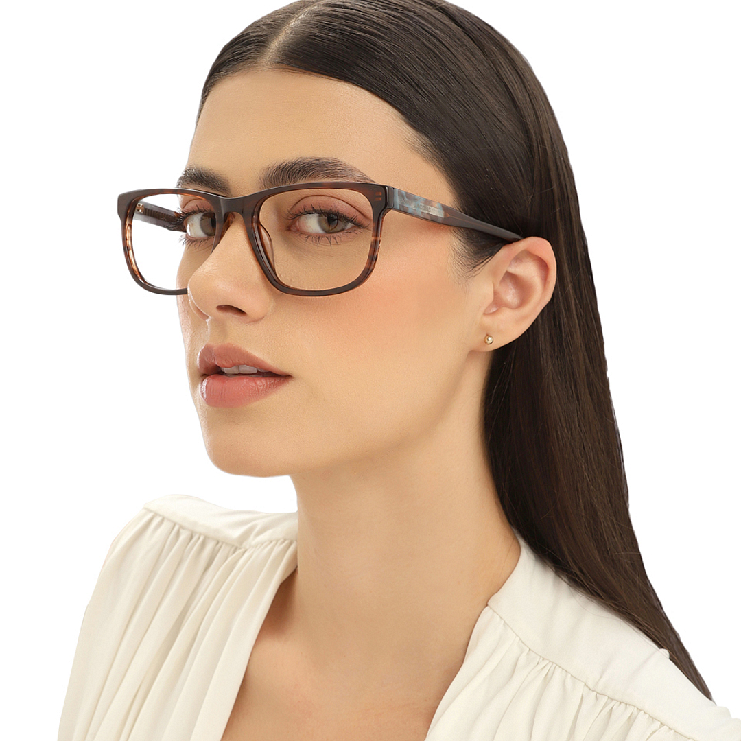 John Jacobs Tortoise Full Rim Square left side