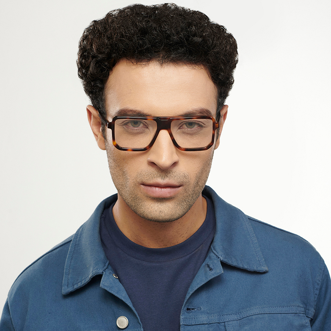 John Jacobs Online Tortoise Full Rim Square left side