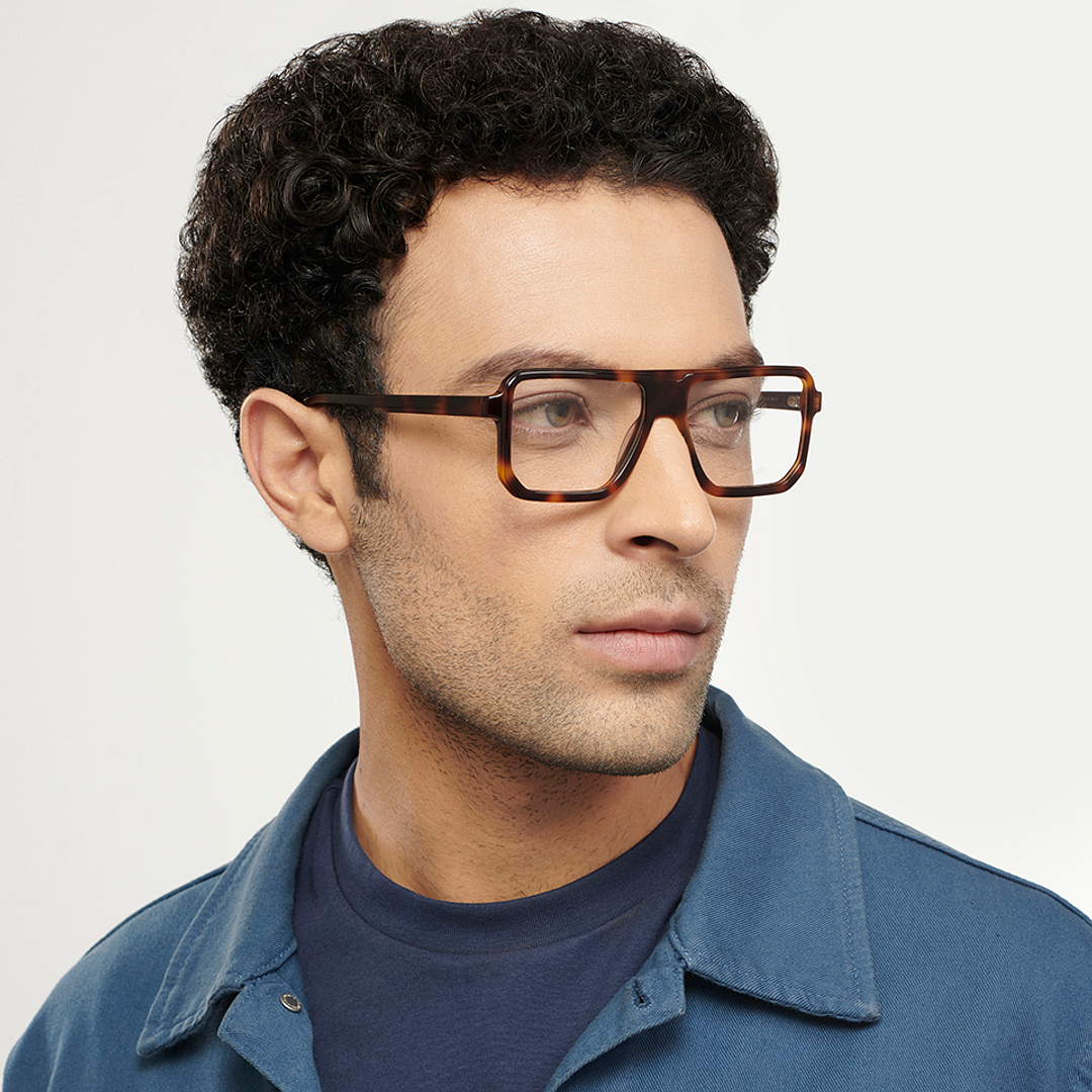 John Jacobs Online Tortoise Full Rim Square right side