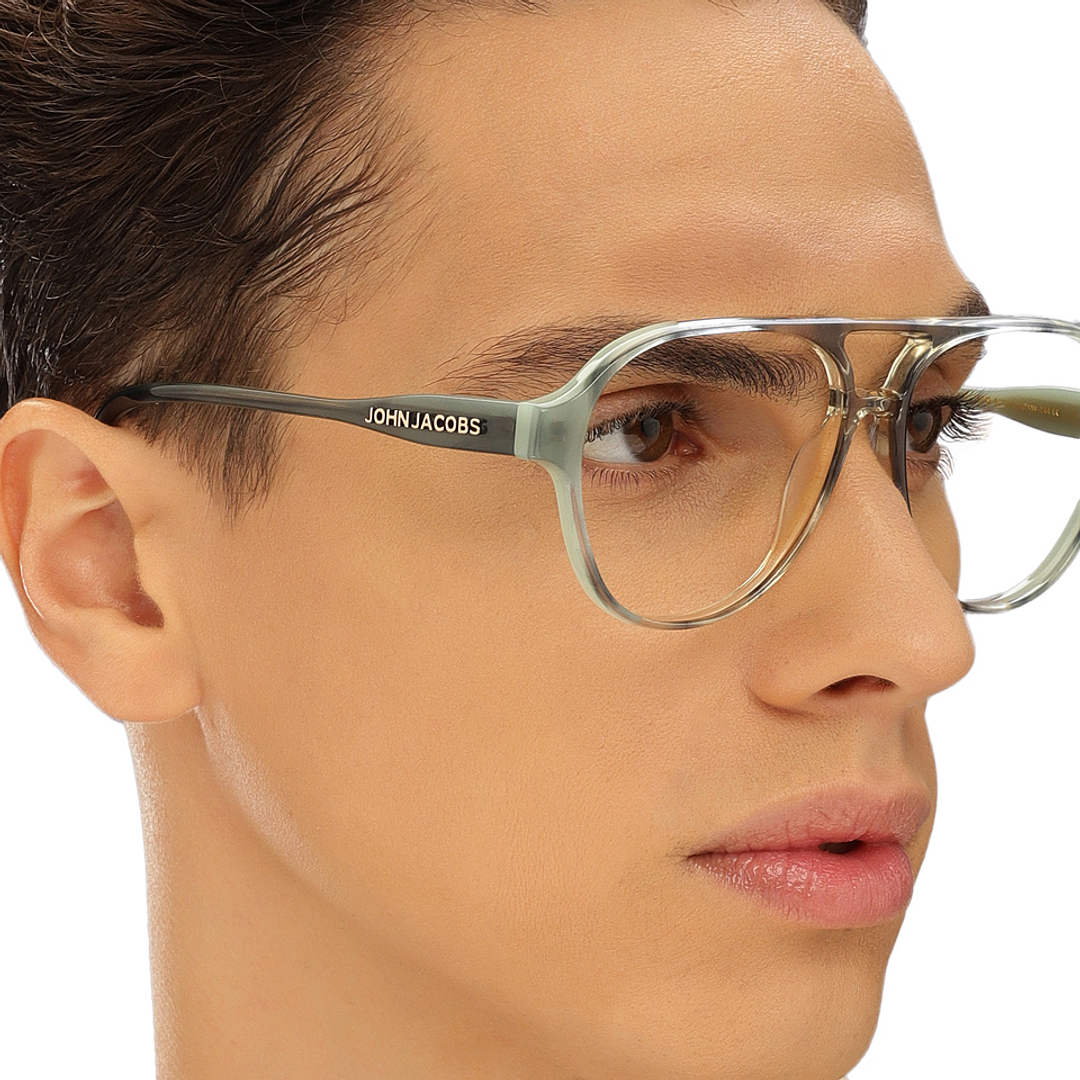 John Jacobs Tortoise Full Rim Aviator right side