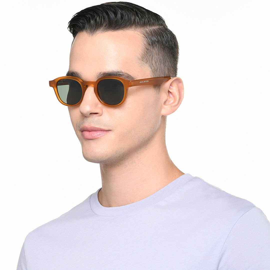 John Jacobs Orange Full Rim Round right side