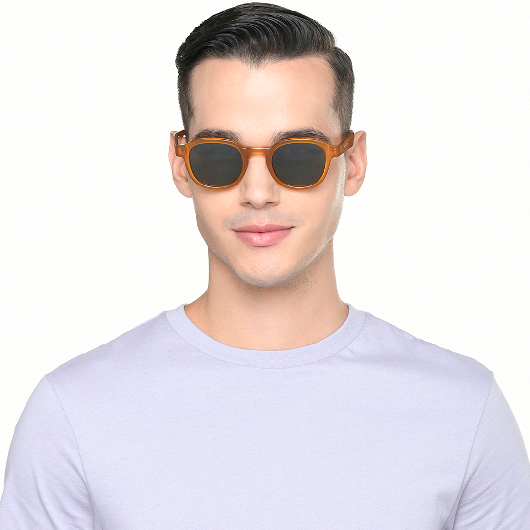 John Jacobs Orange Full Rim Round left side