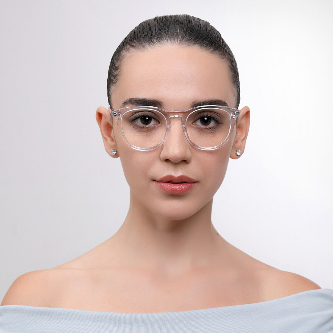 John Jacobs Crystal Full Rim Round left side