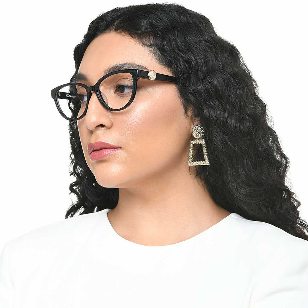 Lenskart Black Full Rim Cat Eye left side