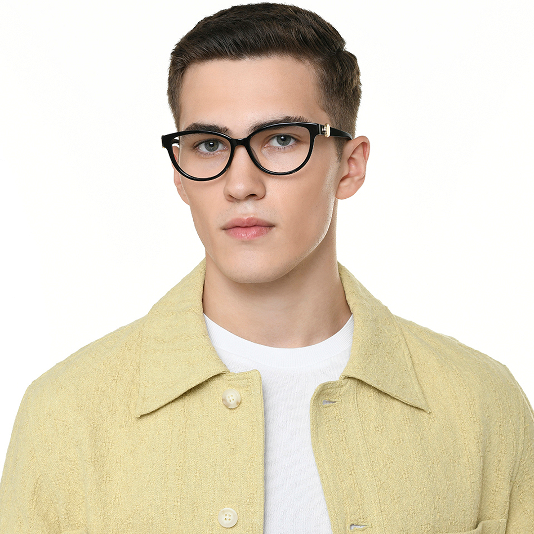 Lenskart Black Full Rim Cat Eye left side